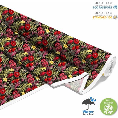 OUTDOOR DEKOSTOFFE OXFORD - Motiv Blumen I DX5391