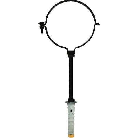 1PZ COLLARE PER TUBI STUFE A PELLET Col. Nero Ï cm. 8 (1/4)