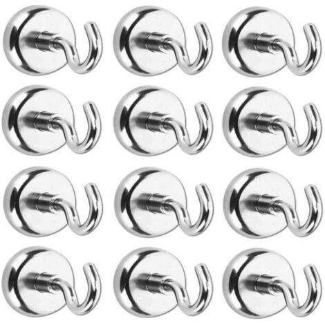 Set di 12 ganci magnetici con magneti Nodyme, potente magnete Nodyme, forza di trazione di 5,5 kg. (1/4)