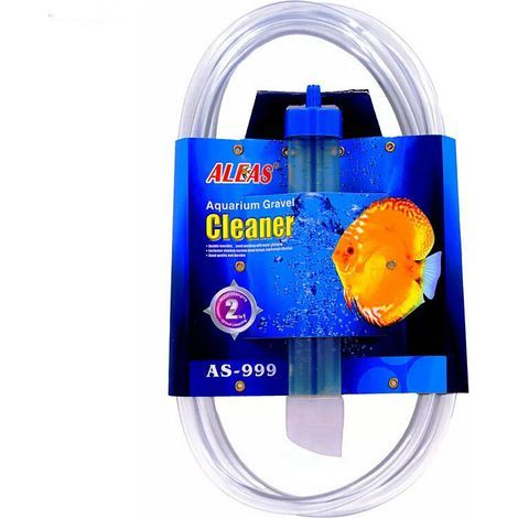Gravier Aspirateur Outil de Nettoyage Filtre Pompe Aquarium Nettoyeur de Gravier Kit de Pompe de Changement d'eau Eau Aquarium Nettoyeur de réservoir de Poissons 18cm (1/4)