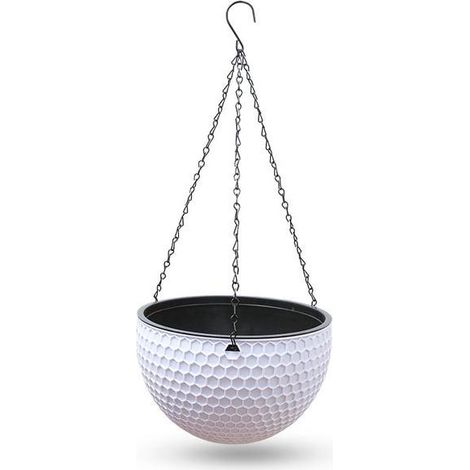 Lot de 3 pots de fleurs Pour balcon,terrasse pour jardinière - 10 pouces - Pour intérieur et extérieur - suspendus (1/3)