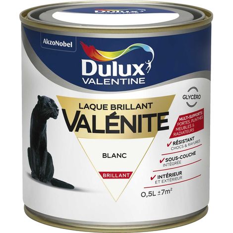 Peinture Laque Valénite Brillant Blanc 0,5 L - Dulux Valentine