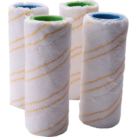4-teiliges Rollenset für Kärcher FC5, FC7, FC3 und FC3D Reiniger, 2 Stück, gelb