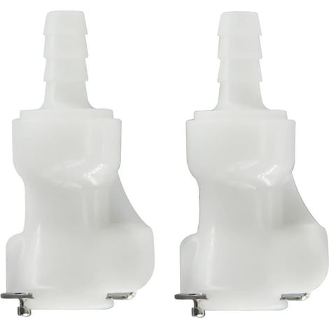2pcs 1/4 "3/8" 5/16 "raccord à dégagement rapide pour tuyau en plastique, raccord à déconnexion rapide, raccord rapide avec vanne d'arrêt (2 raccords femelles)(1/4") (1/5)