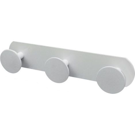 TRADE SHOP - Appendino Con 3 Ganci Appendi Porta Asciugamano A 3 Posti Bagno Casa Bianco 59772 -