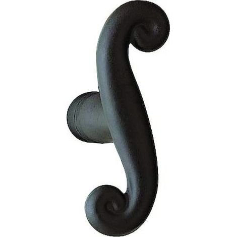 Bouton double AQUITAINE fer époxy noir 1 portée carré 6 x 105 mm - BOUVET NOUVELLE