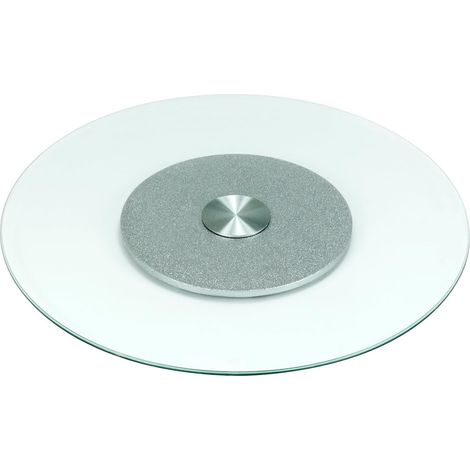 Lazy Susan Rotating Serving Tray Tempered Glass Rotating Turntable Serving Tray 68cm (1/5)