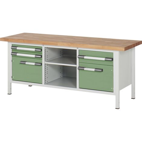 eurokraft pro, Établi réglable en hauteur, sur piétement, 3