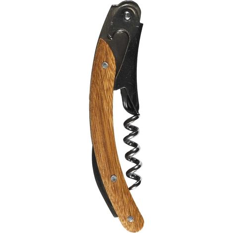 Cook Concept, KA0333, Elegante cavatappi in Legno di Acacia, Accessorio indispensabile per aperitivi e degustazioni di Vino, Design ergonomico, meccanismo di precisione, Marrone, Misura Standard (1/4)