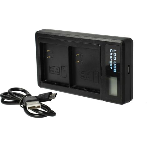 vhbw Dual Micro-USB Ladegerät kompatibel mit Netgear / Arlo Ultra 4K UHD, Ultra, Ultra +, Pro 3 Kamera - Ladeschale + Micro-USB Kabel Ladeanzeige (1/5)