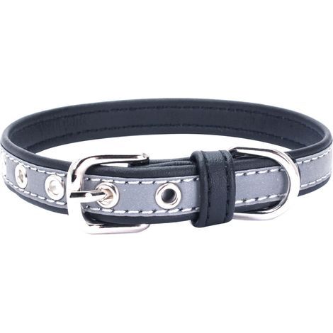 Reflective, adjustable, blue dog/cat collar, size S (1/4)