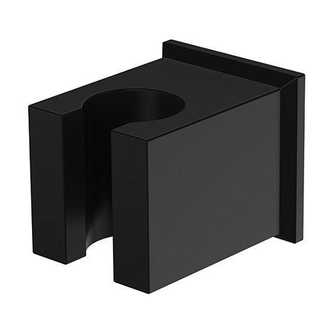 Supporto doccia quadrato nero opaco in ottone (1/3)