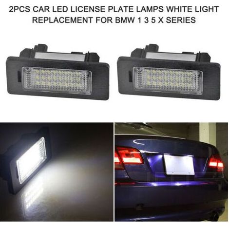 BMW Eclairage de plaque d'immatriculation LED BMW 2pcs