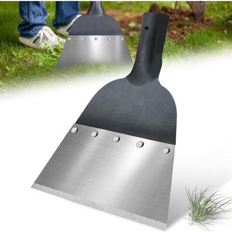 Multifunktionale Gartenschaufel aus Stahl, Flachschaufel zum Pflanzen, Jäten, Landwirtschaftsgerät, Unkrautspaten (21 cm) (1/5)