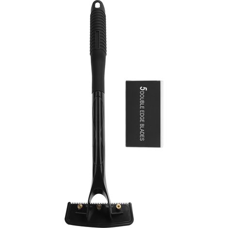 Tondeuse à corps et rasoir dos télescopique, long manche pliable, rasage homme à sec ou humide