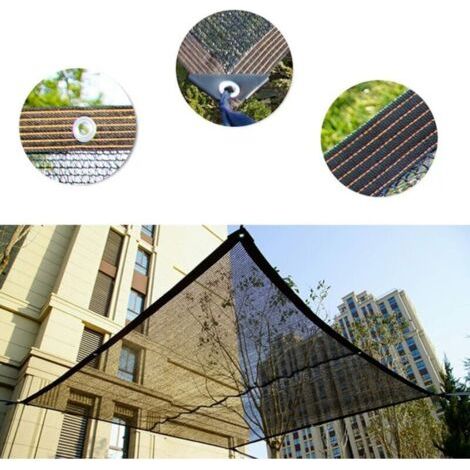 – Voile d'ombrage 3x3m – Protection UV 98% – Pour patio, jardin, piscine – Résistant aux intempéries – Installation facile (1/4)