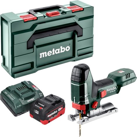 Metabo ST 18 L 90 Scie sauteuse sans fil 18 V 90 mm + 1x batterie LiHD 5,5 Ah + chargeur + Metabox (1/5)
