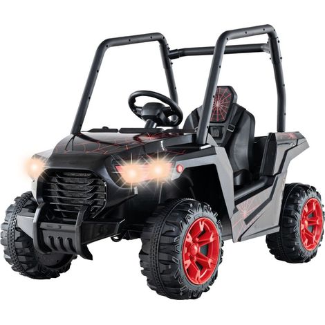 Coche electrico infantil con mando a distancia 24g vehiculos electricos 24v utv para ninos a partir de 3 anos negro
