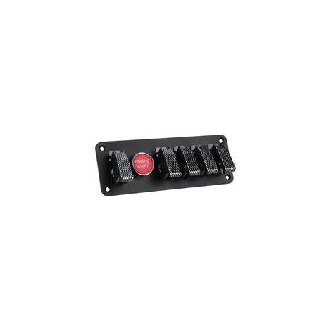 12V 40A Commutateur d'allumage Panneau Moteur Bouton de Démarrage Allumage panneau d'interrupteur Demarrage du moteur pour Racing Car RV Bateau(carbon) (1/5)