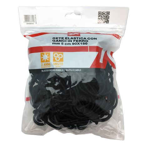 RETE FISSABAGAGLI ELASTICA D 5 MM 90X150 CM- 10,0 pz