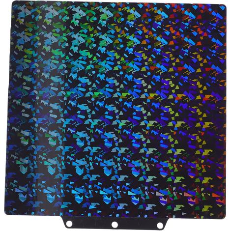 Plaque de construction PEY adaptée à l'imprimante 3D Flashforge Adventurer 5M 5X 235x235mm, cercle lisse et motif de fragments, feuille Double face (1/5)