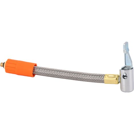 Adaptateur tuyau gonflage pneu 7", filetage M6 inox voiture moto vélo gonflage rapide (1/5)