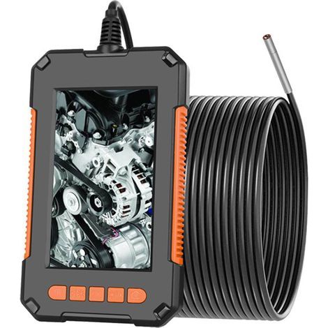 Industrielles Endoskop, Endoskopkamera, digitales 1080p-HD-Endoskop mit zwei Linsen, 4,3-Zoll-LCD-Bildschirm, wasserdicht nach IP67 (bis 10 m Tiefe). (1/5)