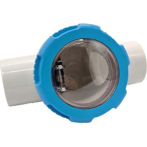Clapet anti-retour transparent et résistant pour piscines, 63 mm, accessoires de piscine (1/5)