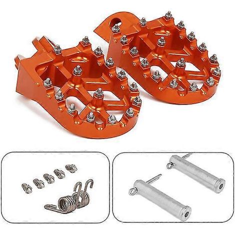 Für KTM SX SXF EXC EXCF XC XCF XCW XCFW 65 85 125 150 200 250 300 350 Fußrasten-Set (orange)