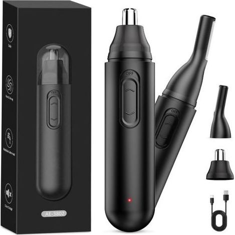 TIVCROXS - cheveux pour nez et oreilles professionnels, sans douleur, tondeuse pour nez pour homme, tondeuse à cheveux, tondeuse à cheveux, tondeuse pour homme et femme, pour sourcils et poils du visa (1/5)