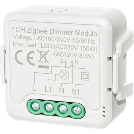 Zigbee Module de variateur intelligent APP Télécommande Commande vocale Partage de groupe de synchronisation Compatible avec Alexa Echo Home pour le bureau à domicile (1/5)