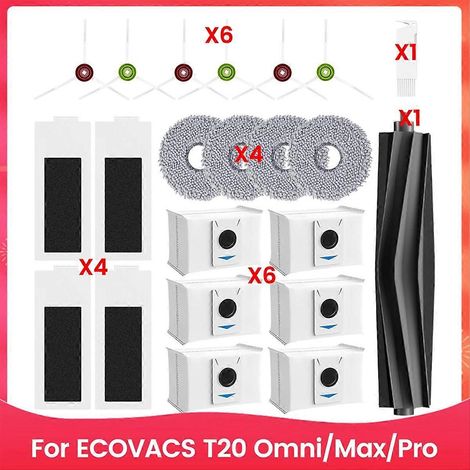 Komplettes Reinigungsset für den Saugroboter T20 Omni/Max/Pro – Ersatzteilset, kompatible Ersatzteile, ideal für die tägliche Wartung und den einfachen Austausch. (1/5)