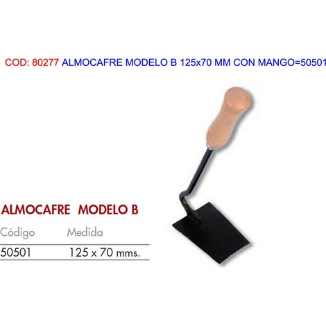 Platorello modello B 125x70 mm con maniglia 50501