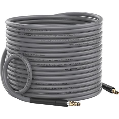 20m Caoutchouc Tuyau de Rechange pour K2 K3 K4 K5 K6 K7 Nettoyeur Haute Pression, 3600PSI Flexible Tuyau d'Extension avec Connecteur Rapide Click Plug (1/5)