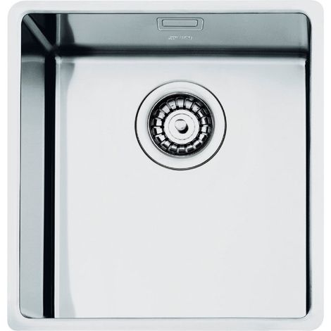 Smeg VFU45SFR - Fregadero De Cocina Acero 45 Cm 1 Cubeta 0 Escurridor Bajo Encimera