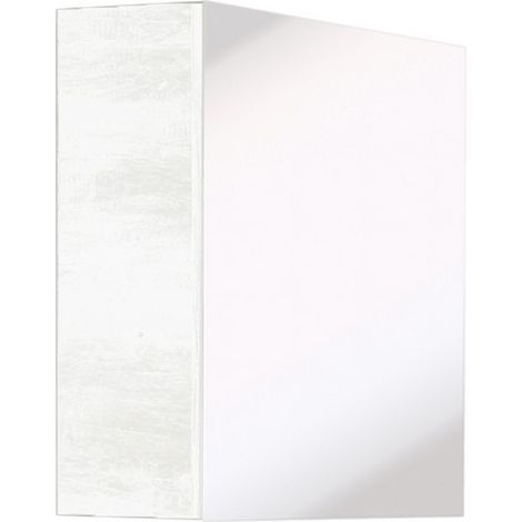 SPECCHIO CONTENITORE Misura: LxHxP 60x60x24,5 Olmo Bianco