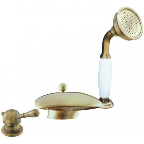 Mélangeur baignoire avec cascade LABE 3 trous en laiton (1/5)