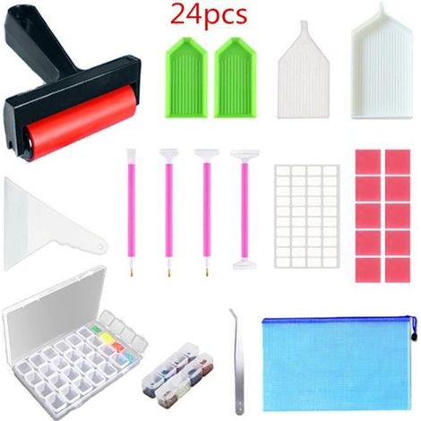 Accessoires de Diamond Painting - Diamond - 24 Pcs - Outils avancés - Pratique - Mixte (1/4)