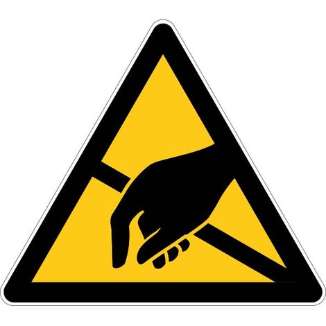 Panneau Danger Electrostatique ESD - rigide Triangle 300mm - 4200286