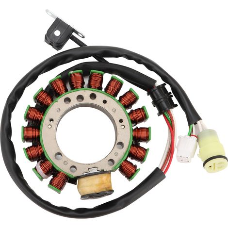 Universal stator coil, magnet coil, generator charging coil compatible with Yamaha YBR125 XT125 125cc motorcycles--DTEKGAZ