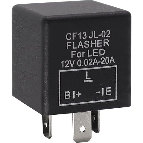 Relé intermitente CF13 de 3 pines para motocicleta, LED, 12 V, 0,1 W-150 W, 0,02-20 A (1/5)