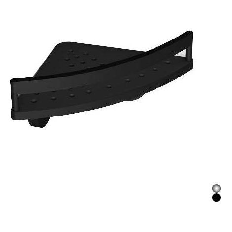 COIN DE DOUCHE AVEC BARRIÈRE KATAY Dimensions : Noir 27,7 cm x h.9,5 x 15,6