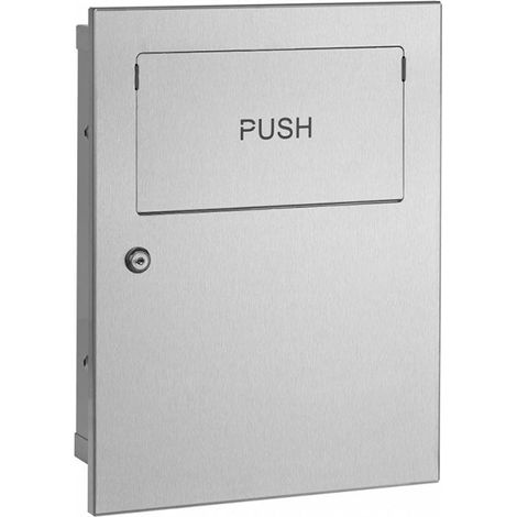 MEDICLINICS PPE0035CS Papelera Empotrada Inox Satinado - ref: PPE0035CS (1/2)