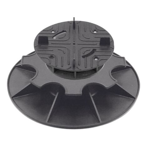 Plot terrasse dalle réglable 8 - 11 cm - Noir (1/4)