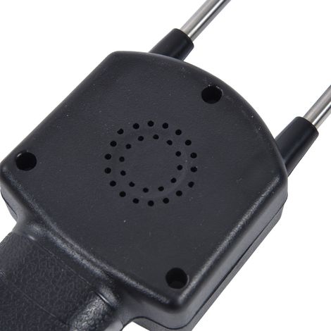 Probador de granos portátil con pantalla LCD y salida de voz, fabricado en ABS y fibra de carbono, alta precisión ±0,5%, para 14 tipos de granos medianos, peso 383 g (4 pilas AA no incluidas). (1/5)