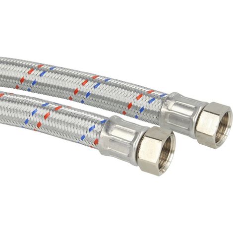 Flexible de raccordement 500 mm 3/4’’ FF x 3/4’’ FF zingué