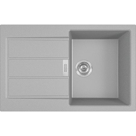SIRIUS - 2.0 S2D 611-78 Tectonite®, lavello a incasso grigio (1/2)