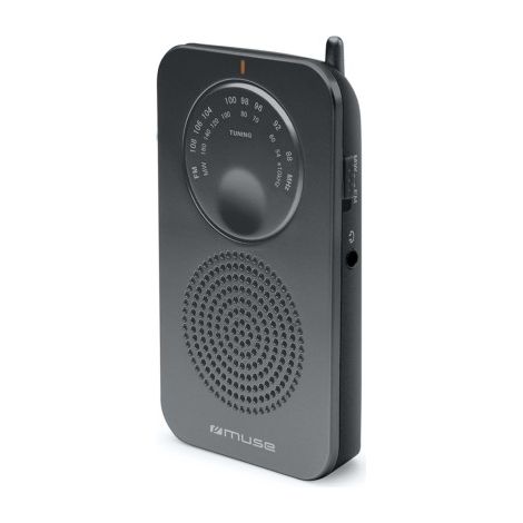 Radio portable analogique silver - Muse - M01RS (1/3)