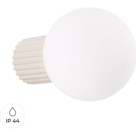 Applique murale Halo beige IP44 (1/5)