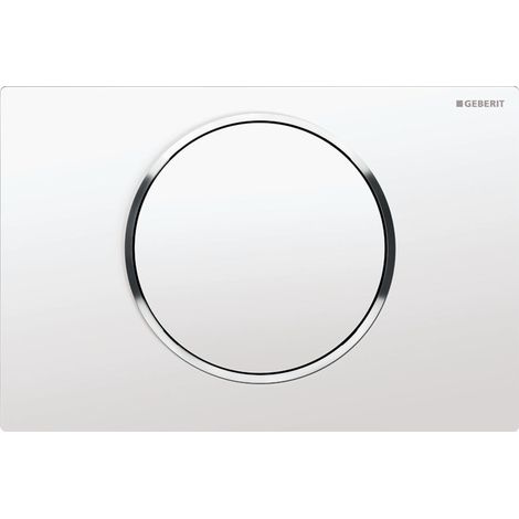 Geberit Sigma10 - Pulsante di azionamento SIGMA10, bianco/cromo 115.758.KJ.5 (1/10)